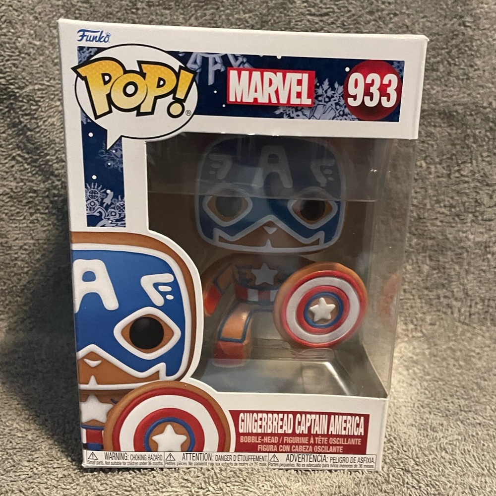 Gingerbread Captain America Funko Pop
